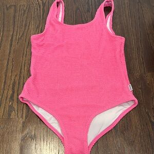 Limeapple Girl’s Vibrant Pink Kids Swim One Piece Size 10